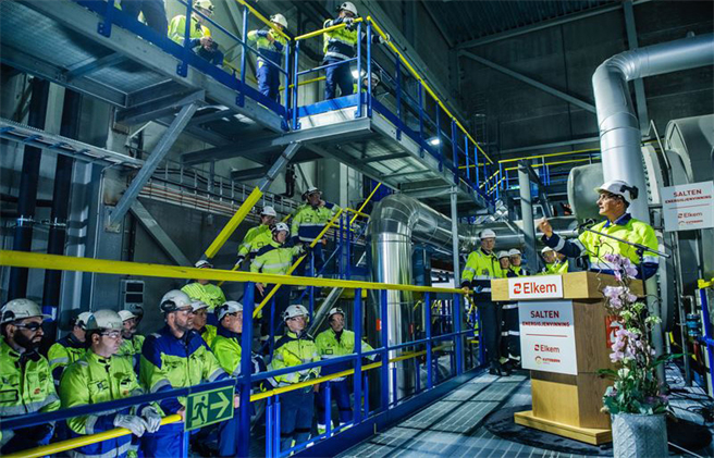 Norwegian Prime Minister Opens Energy Recovery Plant at Elkem Salten