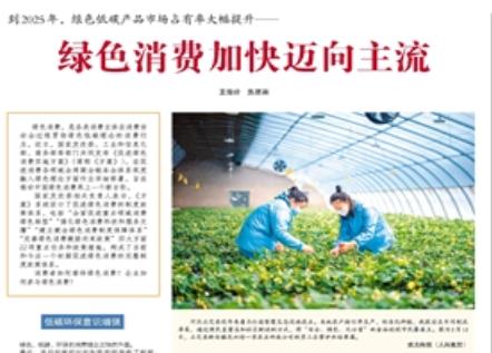 綠色消費加快邁向主流
