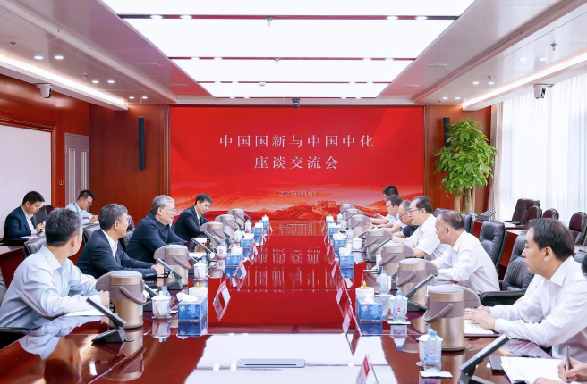 李凡榮焦健會見中國國新董事長周渝波、總經理莫德旺